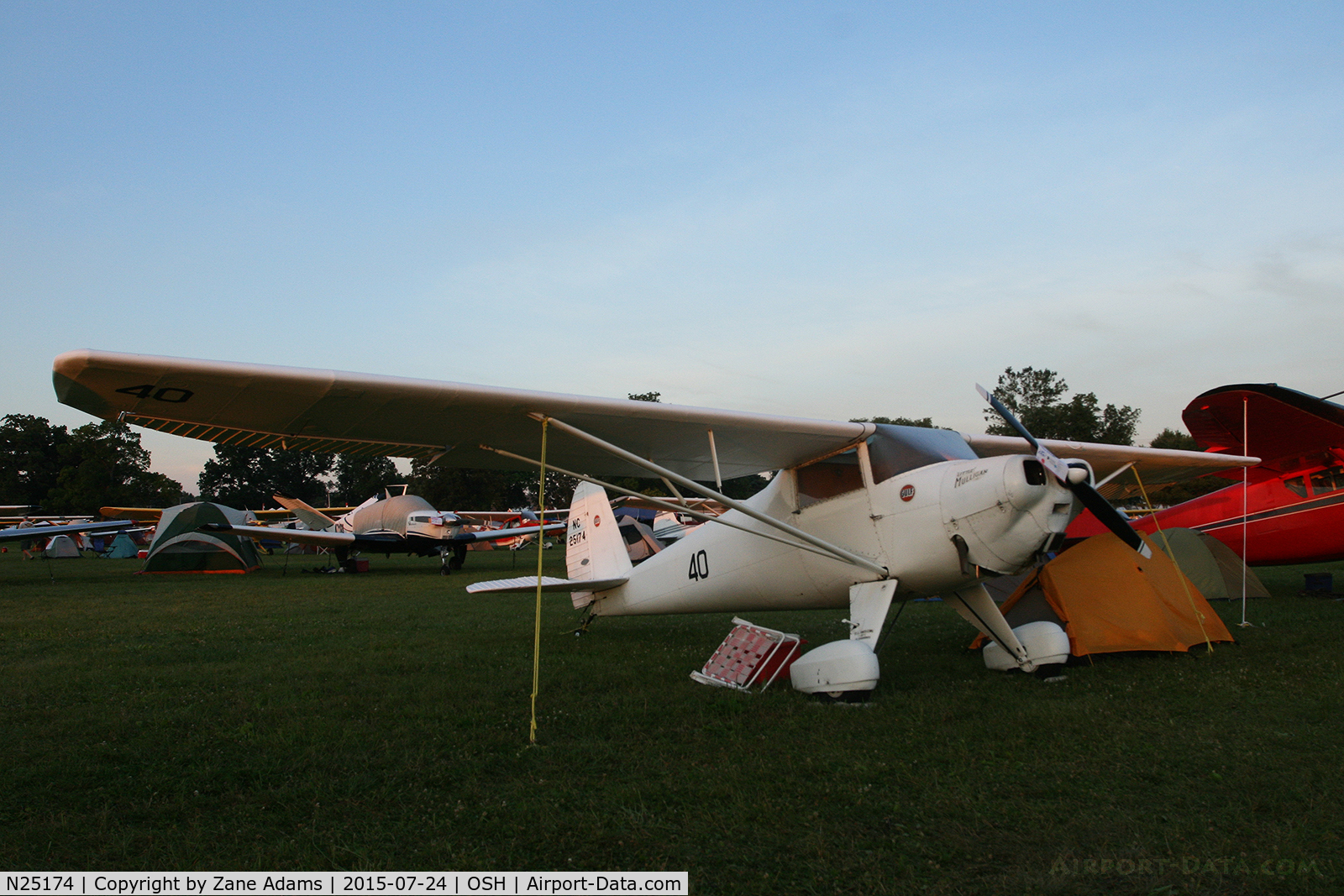 N25174, 1939 Luscombe 8A Silvaire C/N 1098, 2015 - EAA AirVenture - Oshkosh Wisconsin.