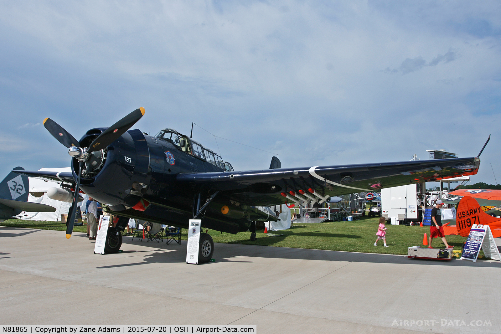 N81865, 1945 Grumman TBM-3E Avenger C/N 5632, 2015 EAA AirVenture - Oshkosh, Wisconsin