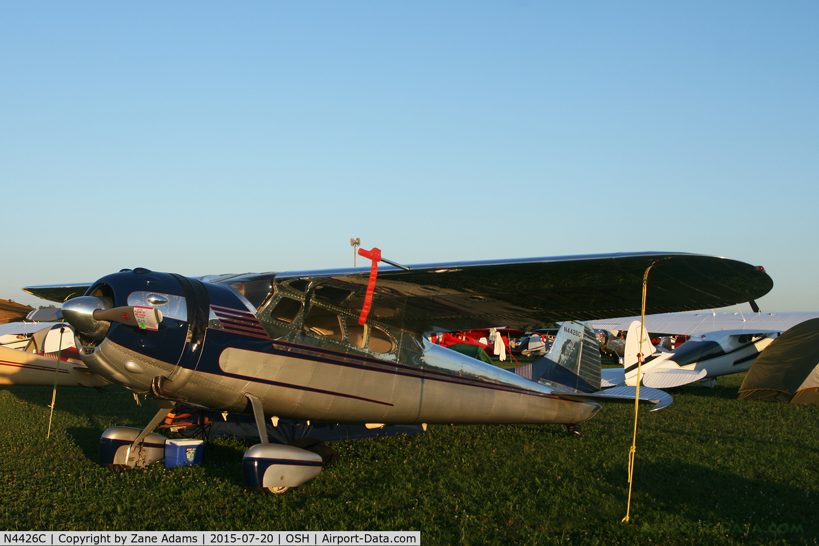 N4426C, 1953 Cessna 195 C/N 16011, 2015 EAA AirVenture - Oshkosh, Wisconsin