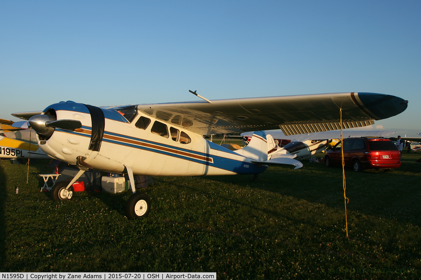 N1595D, 1952 Cessna 195A C/N 7878, 2015 EAA AirVenture - Oshkosh, Wisconsin