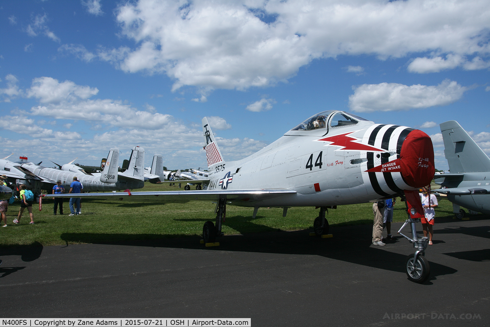 N400FS, 1958 North American AF-1E Fury C/N 244-83, 2015 EAA AirVenture - Oshkosh, Wisconsin