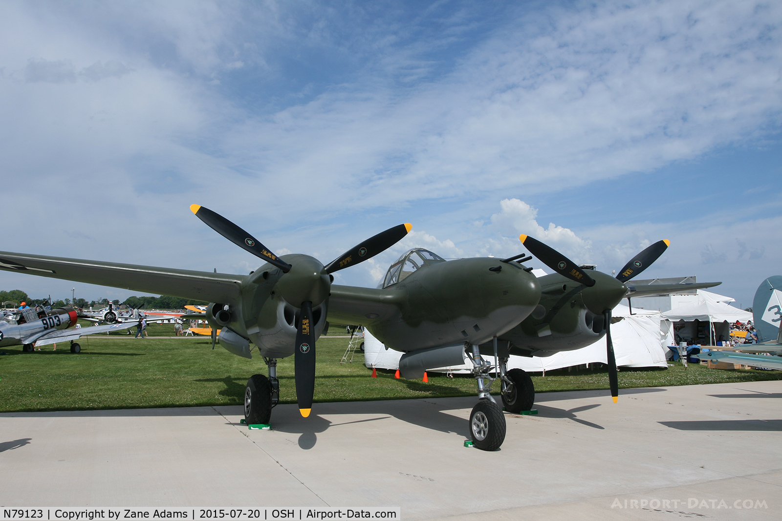N79123, 1945 Lockheed P-38L-5 Lightning C/N 422-8235, 2015 EAA AirVenture - Oshkosh, Wisconsin