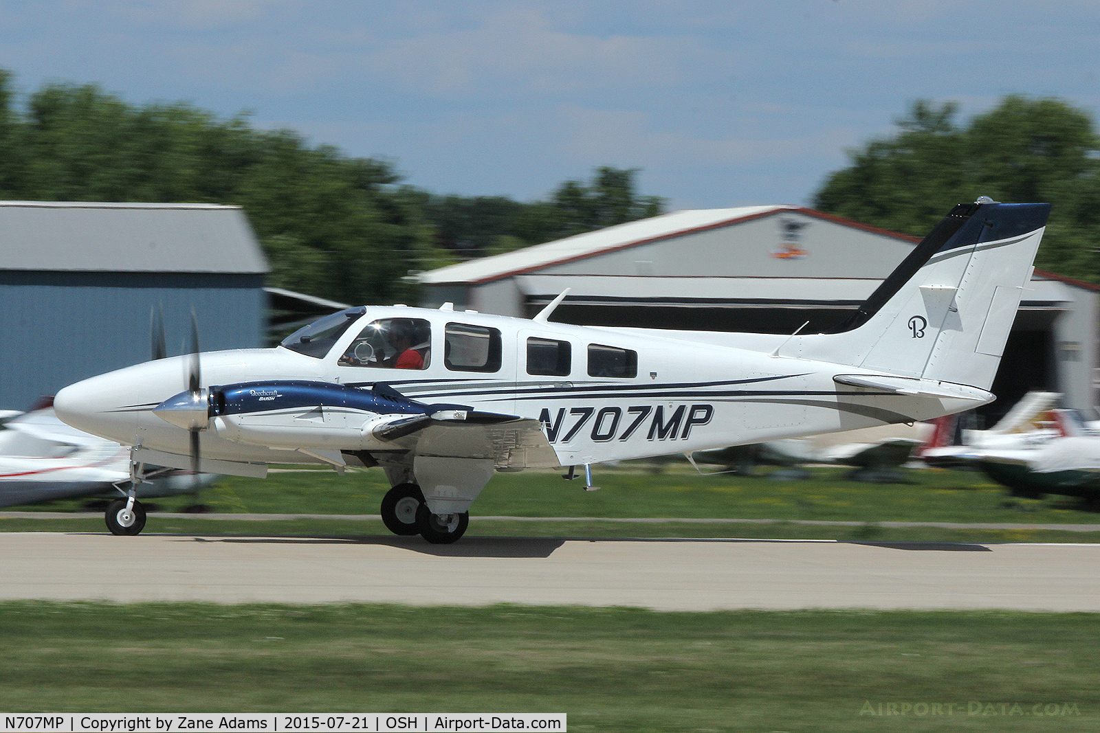 N707MP, 1978 Beech 58P Baron C/N TJ-166, 2015 - EAA AirVenture - Oshkosh Wisconsin