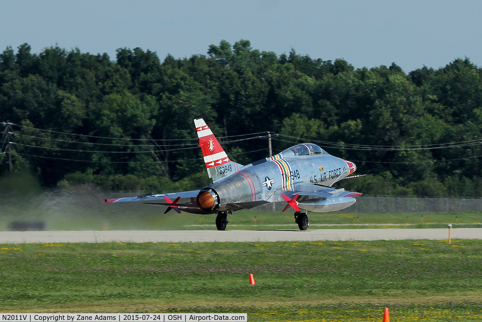 N2011V, 1958 North American F-100F Super Sabre C/N 243-224, 2015 EAA AirVenture - Oshkosh, Wisconsin