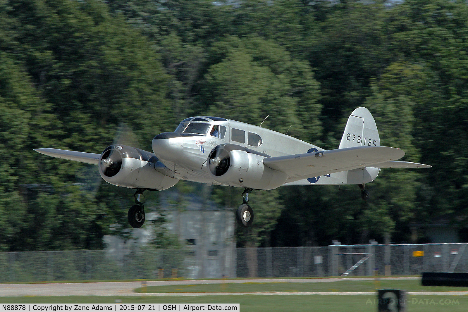 N88878, 1943 Cessna UC-78C (T-50) Bobcat C/N 4121, 2015 - EAA AirVenture - Oshkosh Wisconsin