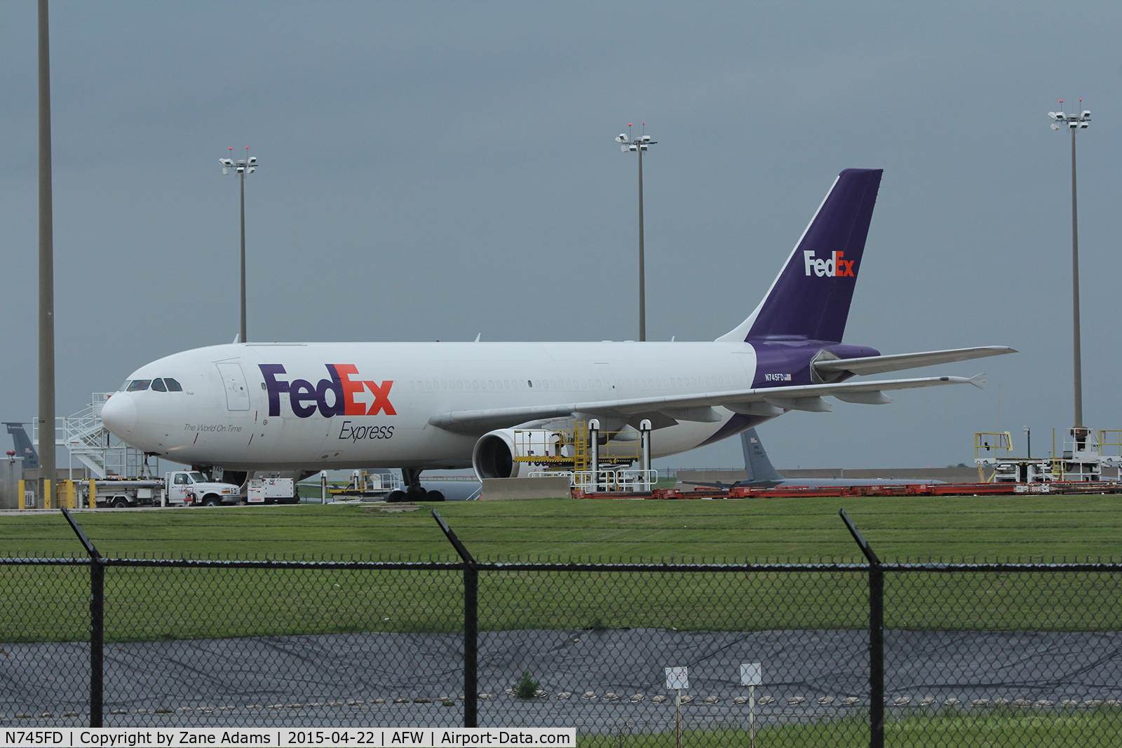 N745FD, 1992 Airbus A300B4-622R C/N 668, On the FedEx ramp at Alliance Airport - Fort Worth, TX