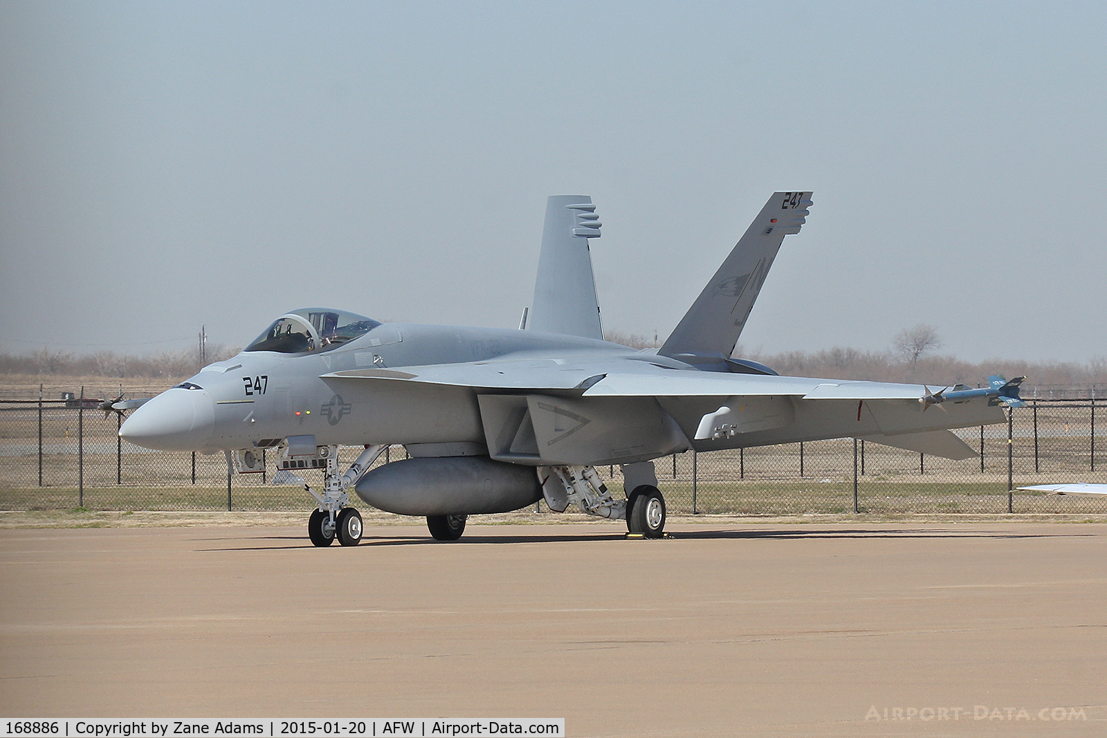 168886, Boeing F/A-18E Super Hornet C/N E263, On the ramp at Alliance Airport - Fort Worth, TX