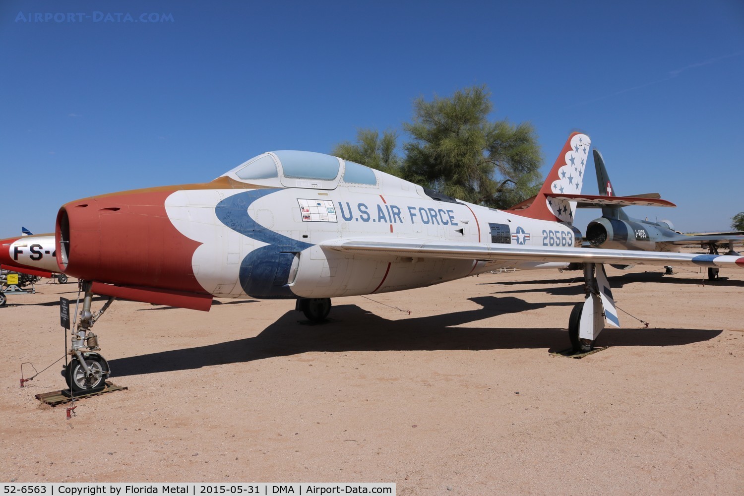 52-6563, Republic F-84F Thunderstreak C/N Not found 52-6563, F-84F