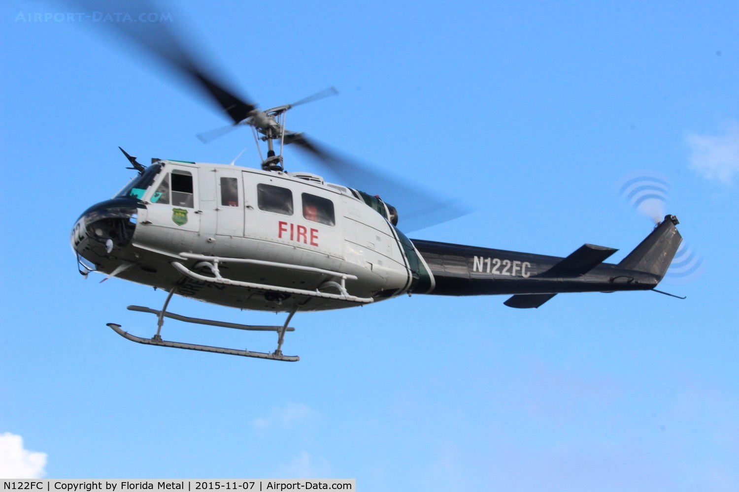 N122FC, Bell UH-1H Iroquois C/N 4749, Dept of Forestry at Oveido Mall for American Heroes Air Show