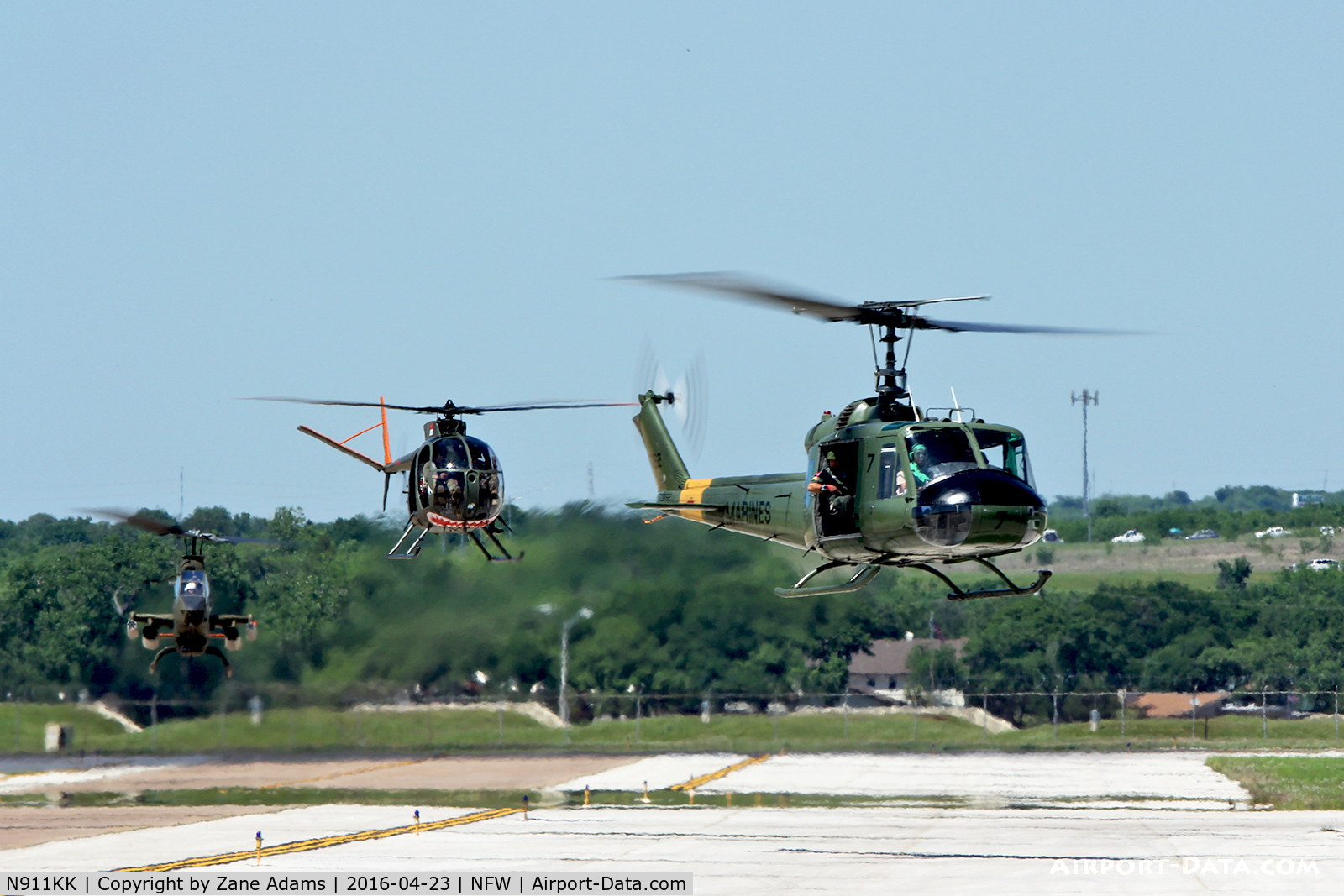 N911KK, 1966 Bell UH-1E Iroquois C/N 153762/6128, 2016 NAS Fort Worth Airshow