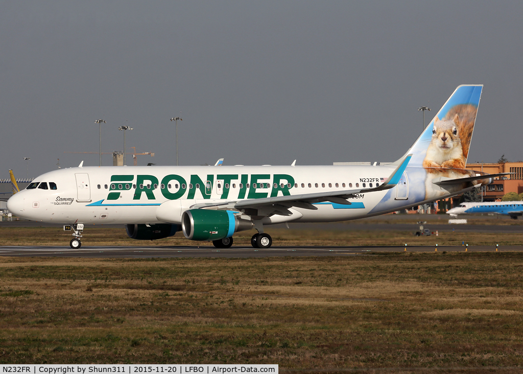 N232FR, 2015 Airbus A320-214 C/N 6838, Delivery day for Sammy the Squirrel ;)