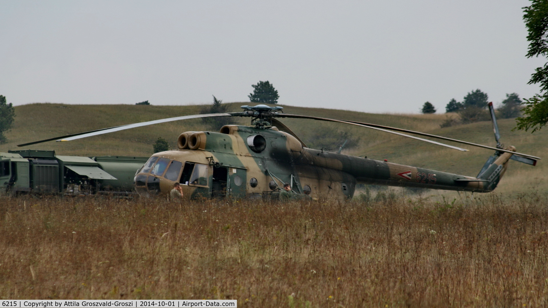 6215, 1980 Mil Mi-8T Hip C/N 226215, Military training base, Újdörögd, Hungary