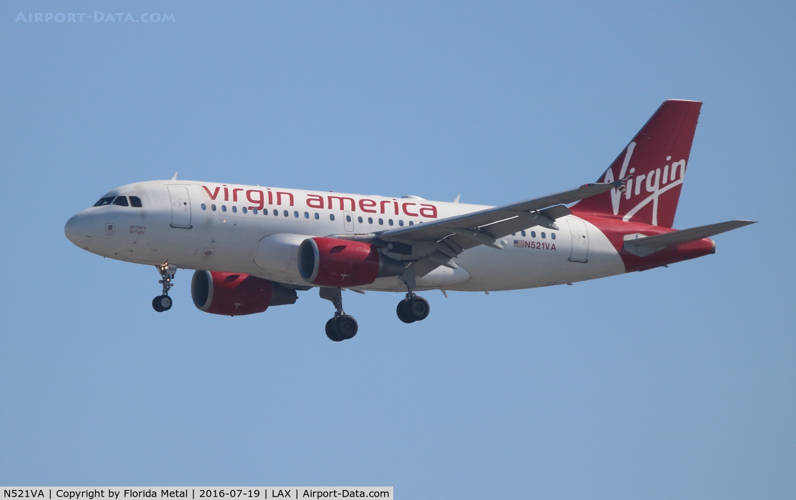 N521VA, 2006 Airbus A319-112 C/N 2773, Virgin America