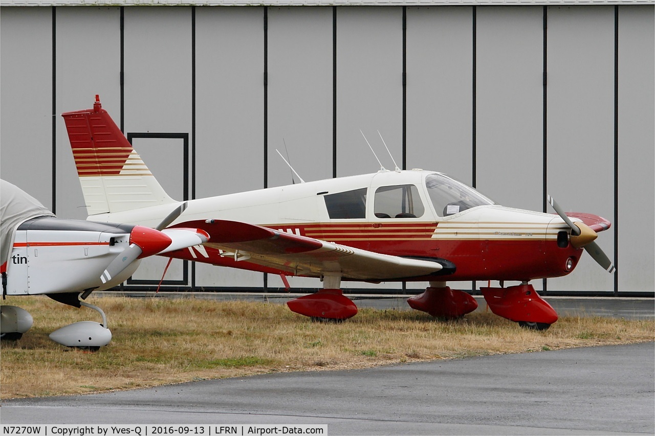 N7270W, 1963 Piper PA-28-180 C/N 28-1105, Piper PA-28-180, Rennes St Jacques flying club Parking (LFRN-RNS)