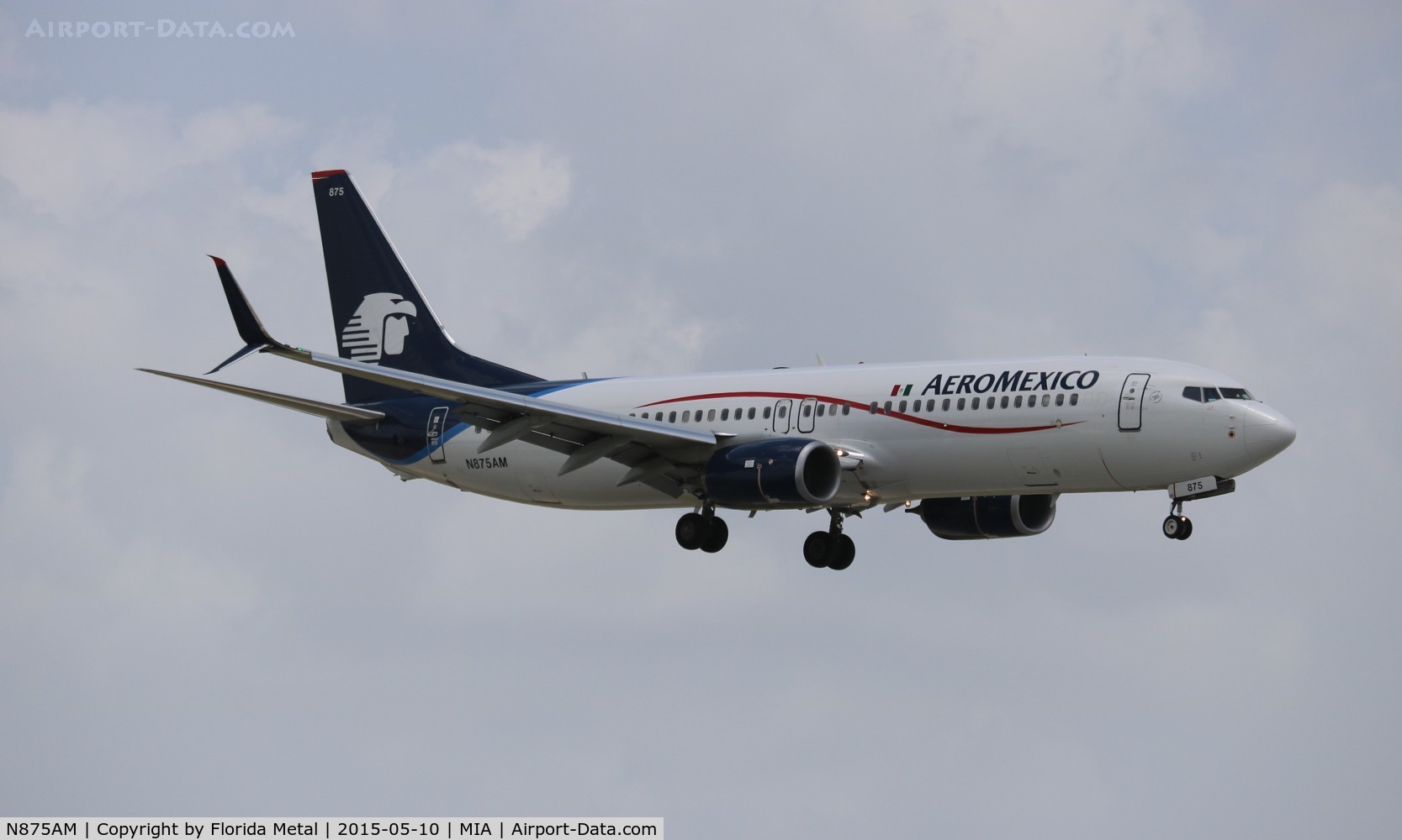 N875AM, 2014 Boeing 737-852 C/N 36705, Aeromexico