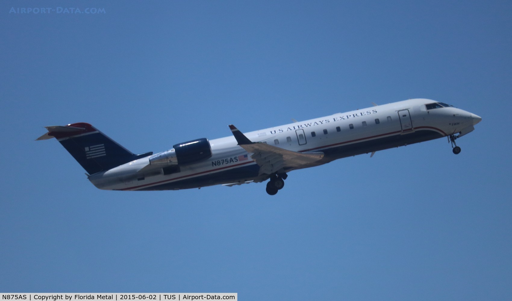 N875AS, 2001 Bombardier CRJ-200ER (CL-600-2B19) C/N 7559, US Airways