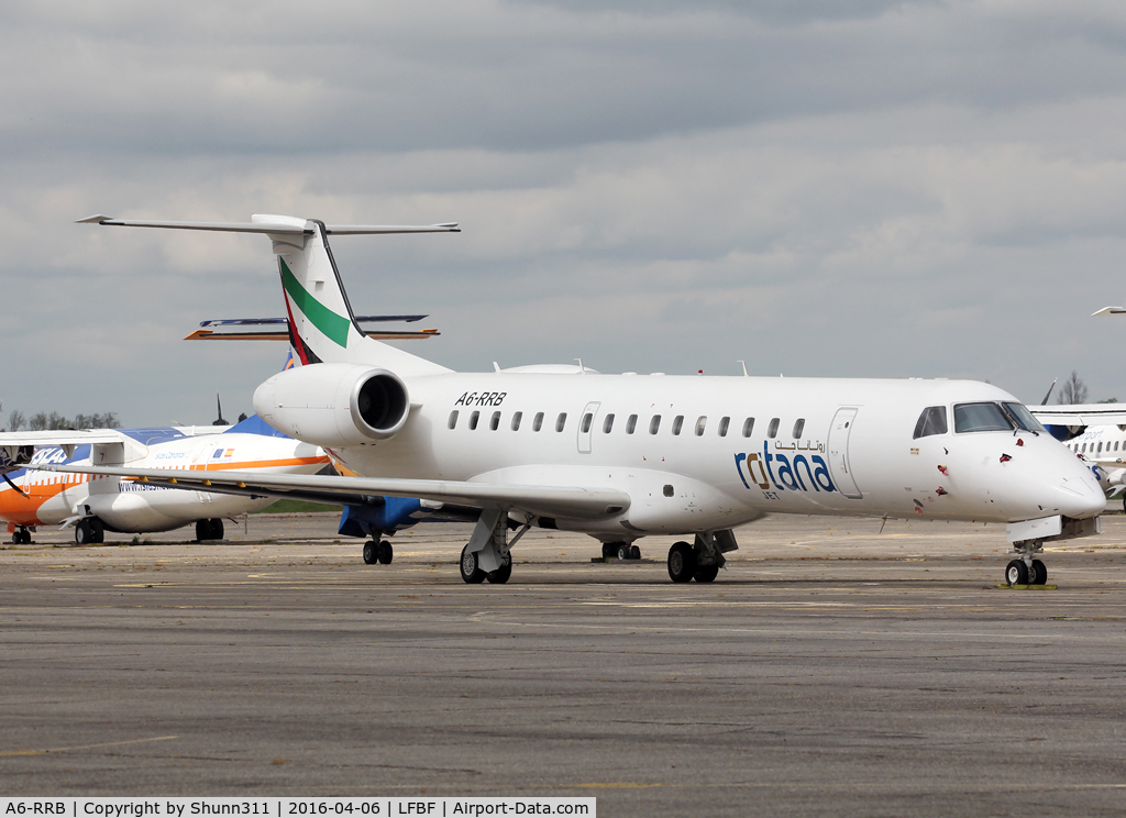 A6-RRB, 2001 Embraer EMB-145MP (ERJ-145MP) C/N 145419, Now parked @ LFBF for storage...
