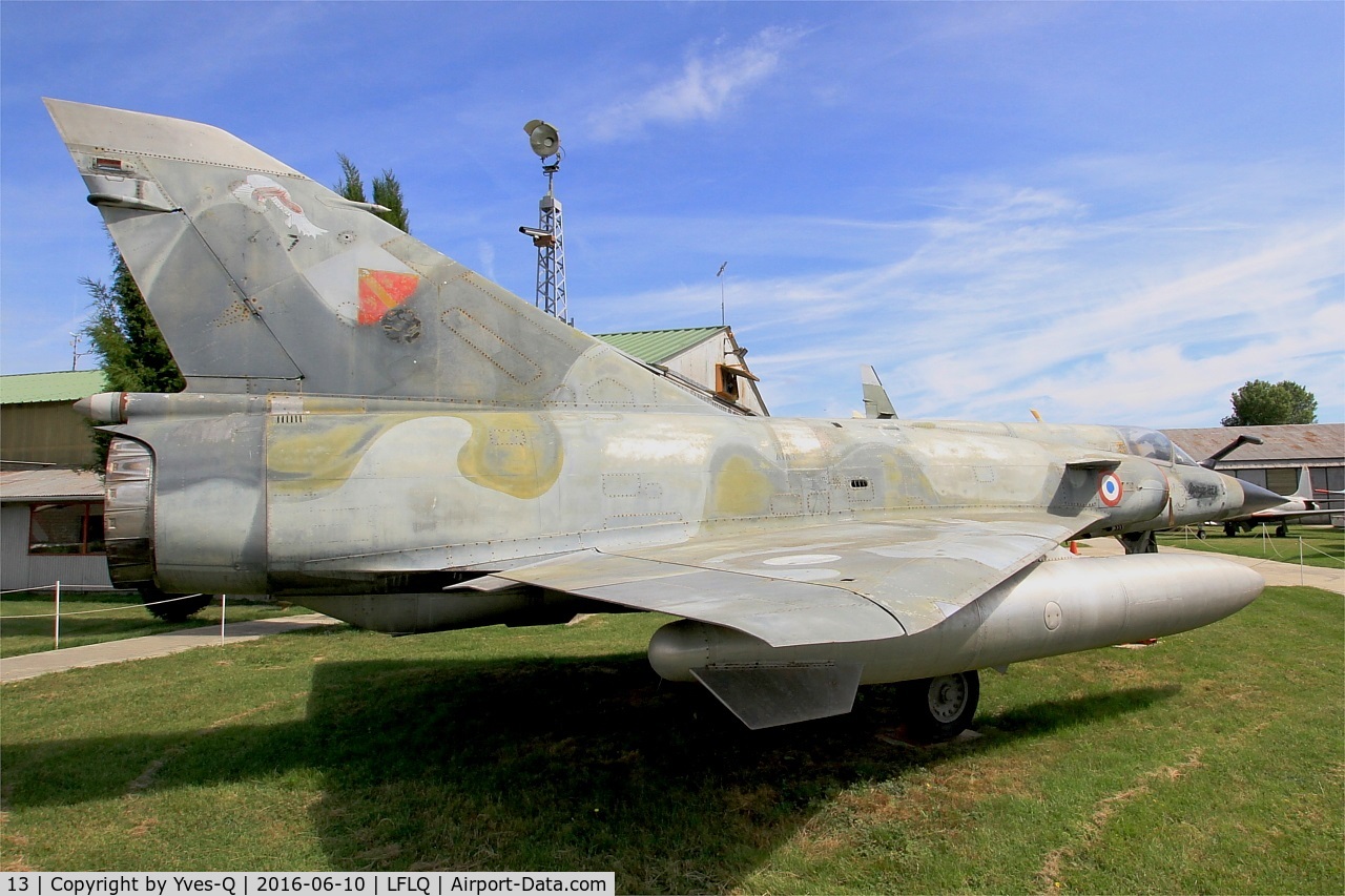 13, Dassault Mirage IIIEX C/N 467, Dassault Mirage IIIEX, Musée Européen de l'Aviation de Chasse, Montélimar-Ancône airfield (LFLQ)