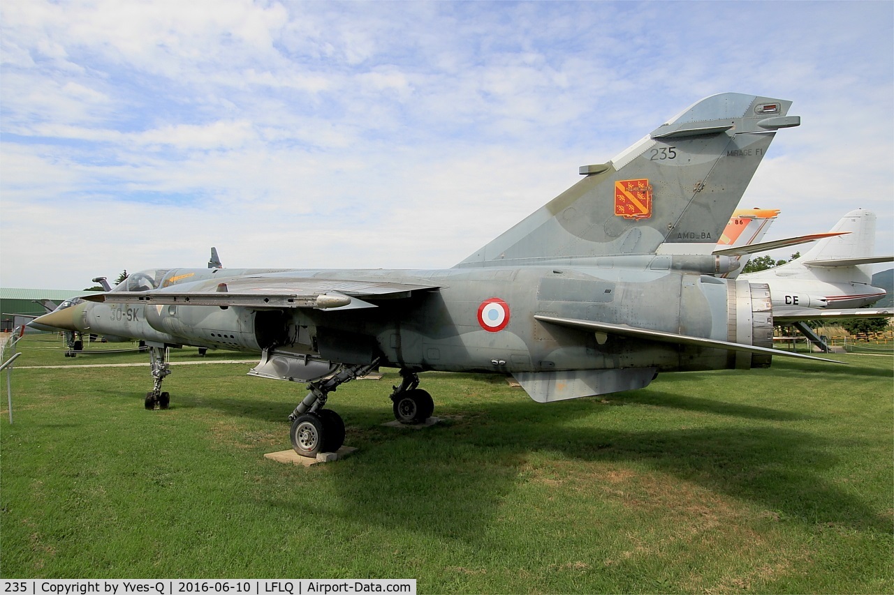 235, Dassault Mirage F.1CT C/N 235, Dassault Mirage F1CT, Musée Européen de l'Aviation de Chasse, Montélimar-Ancône airfield (LFLQ)