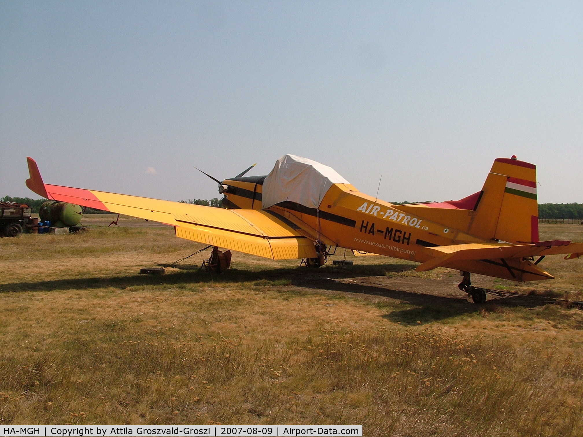 HA-MGH, 1989 Let Z-137T Agro-Turbo C/N 021, Kisújszállás, agricultural airfield.