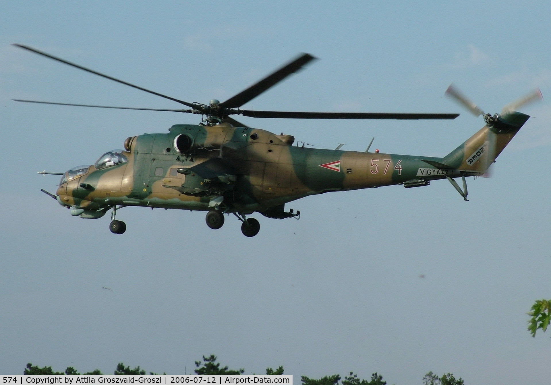 574, Mil Mi-24D Hind C/N K220574, Jutas-Újmajor, Veszprém, Hungary