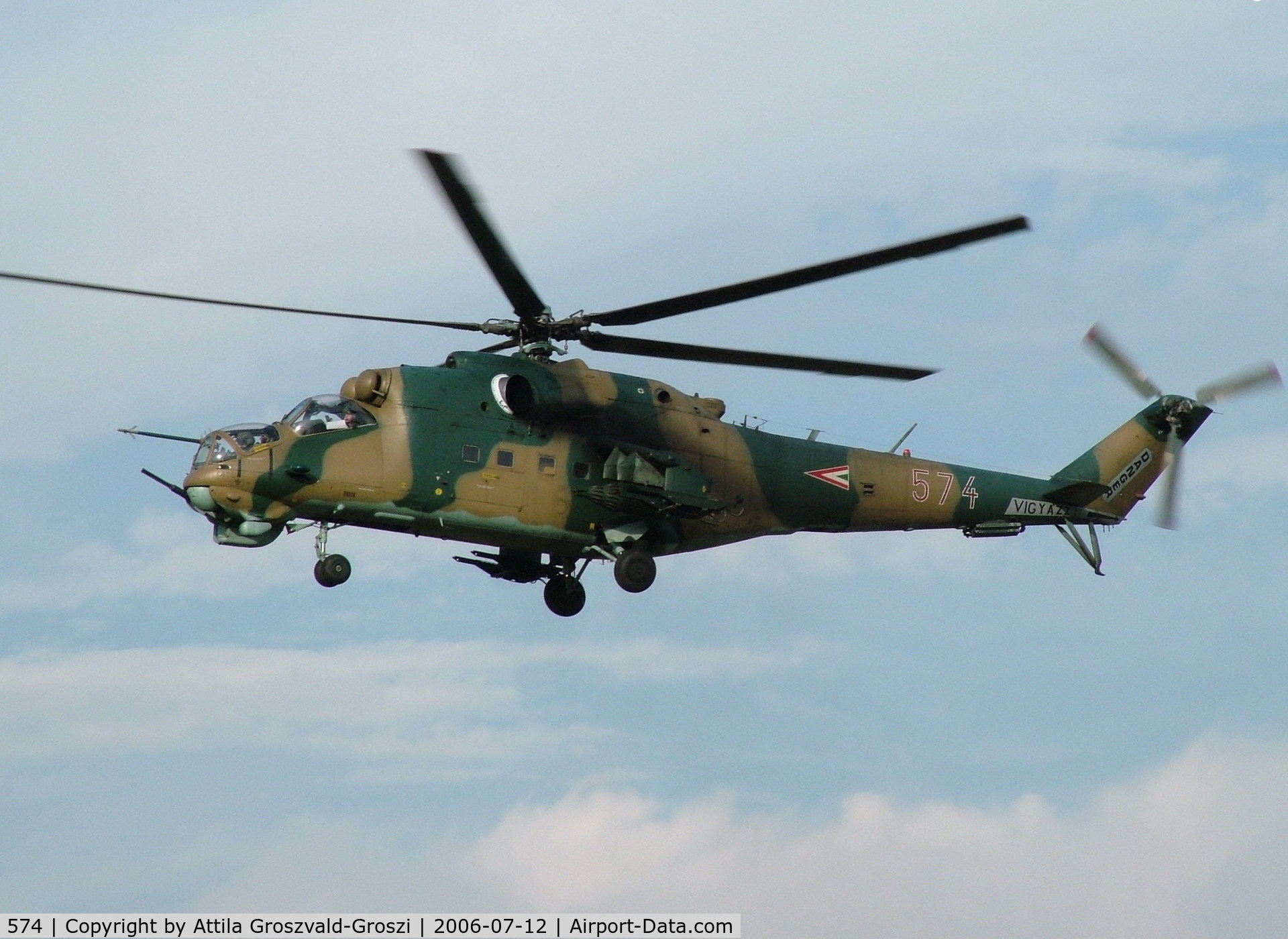 574, Mil Mi-24D Hind C/N K220574, Jutas-Újmajor, Veszprém, Hungary