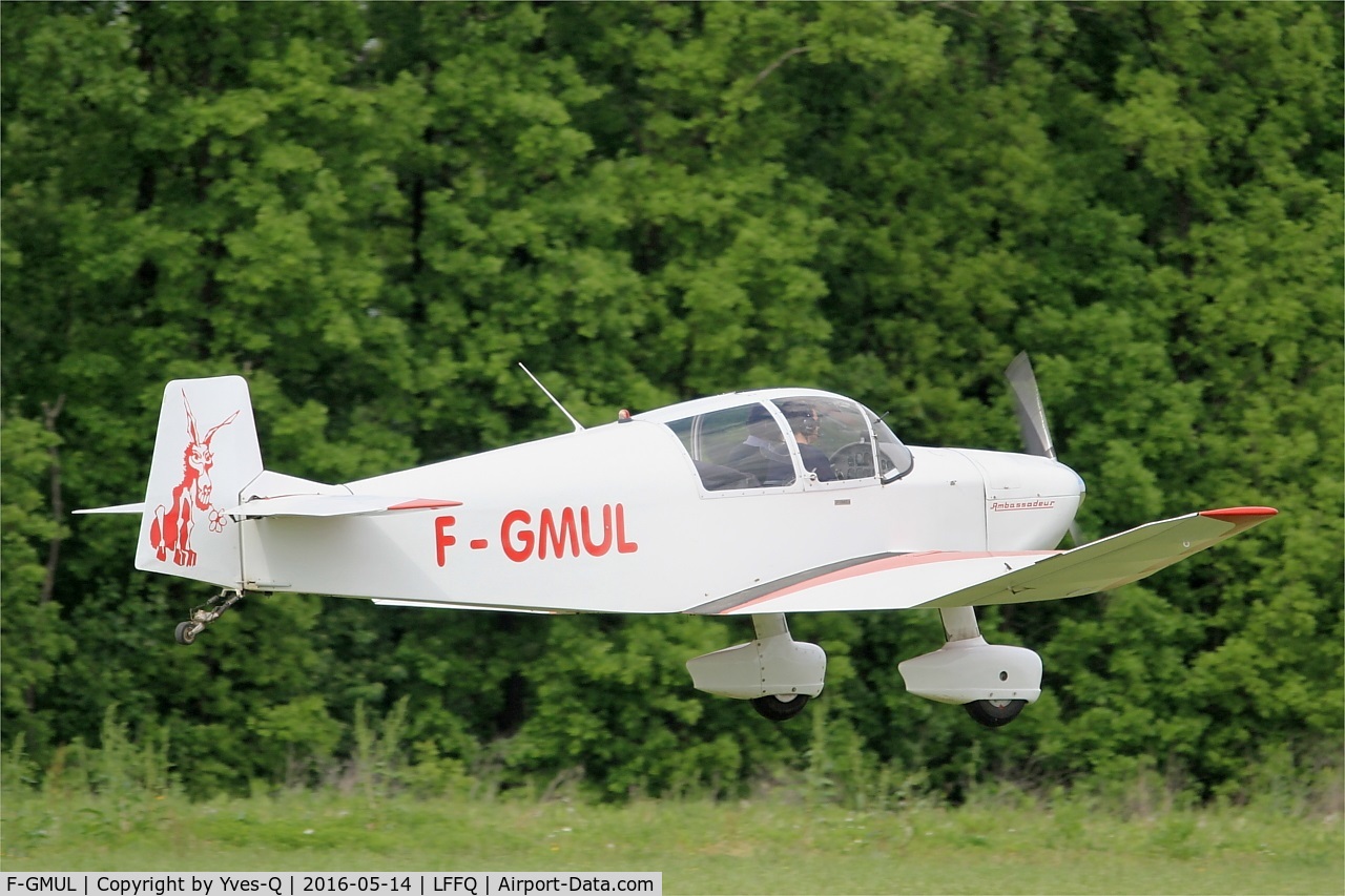 F-GMUL, 1960 CEA Jodel DR-1050 Sicile Sicile C/N 15, Jodel DR-1050 Ambassadeur, Take off, La Ferté-Alais Airfield (LFFQ) Air Show 2016