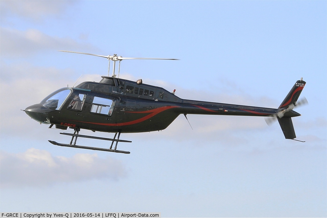 F-GRCE, Bell 206B JetRanger III C/N 1679, Bell 206B JetRanger III, La Ferté-Alais airfield (LFFQ) Air show 2016