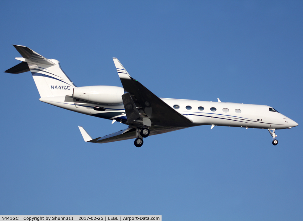 N441GC, 2013 Gulfstream Aerospace V-SP G550 C/N 5441, Landing rwy 02