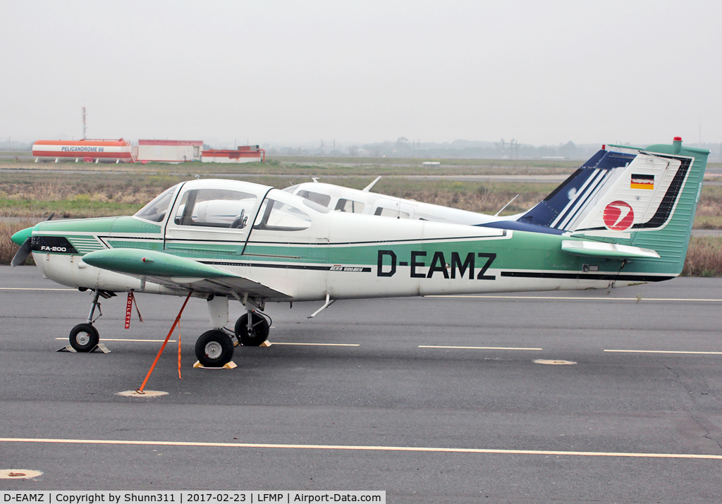 D-EAMZ, Fuji FA-200-160 Aero Subaru C/N 165, Parked at the Airclub...