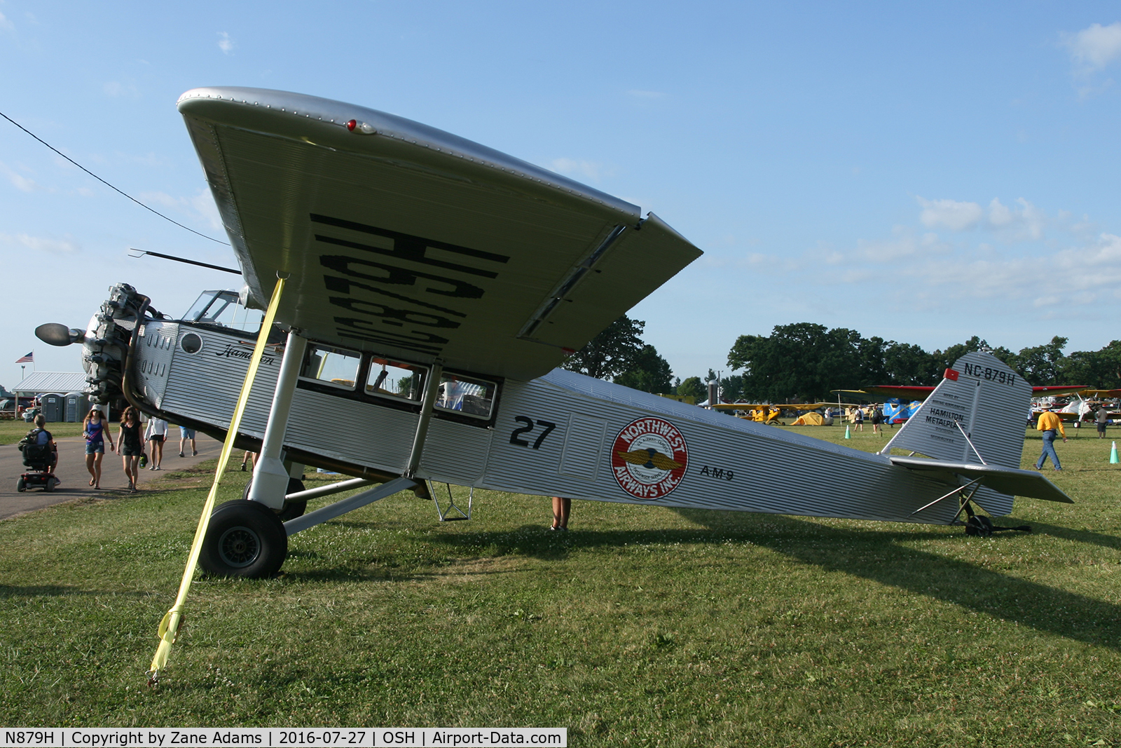 N879H, 1929 Hamilton Metalplane H47 C/N 65, At the 2016 EAA AirVenture - Oshkosh, Wisconsin