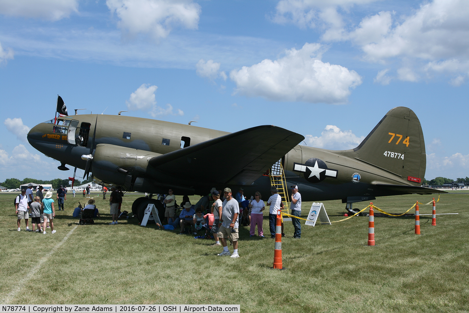 N78774, 1944 Curtiss C-46F Commando C/N 22597, At the 2016 EAA AirVenture - Oshkosh, Wisconsin