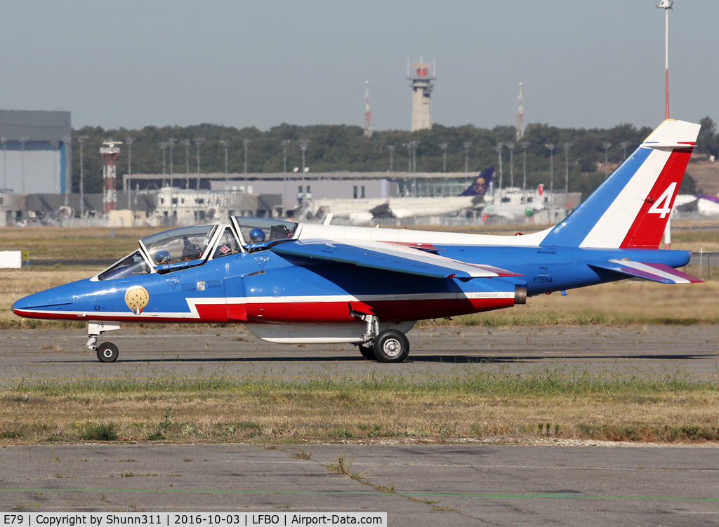 E79, Dassault-Dornier Alpha Jet E C/N E79, Taxiing for departure... Coded as '4'