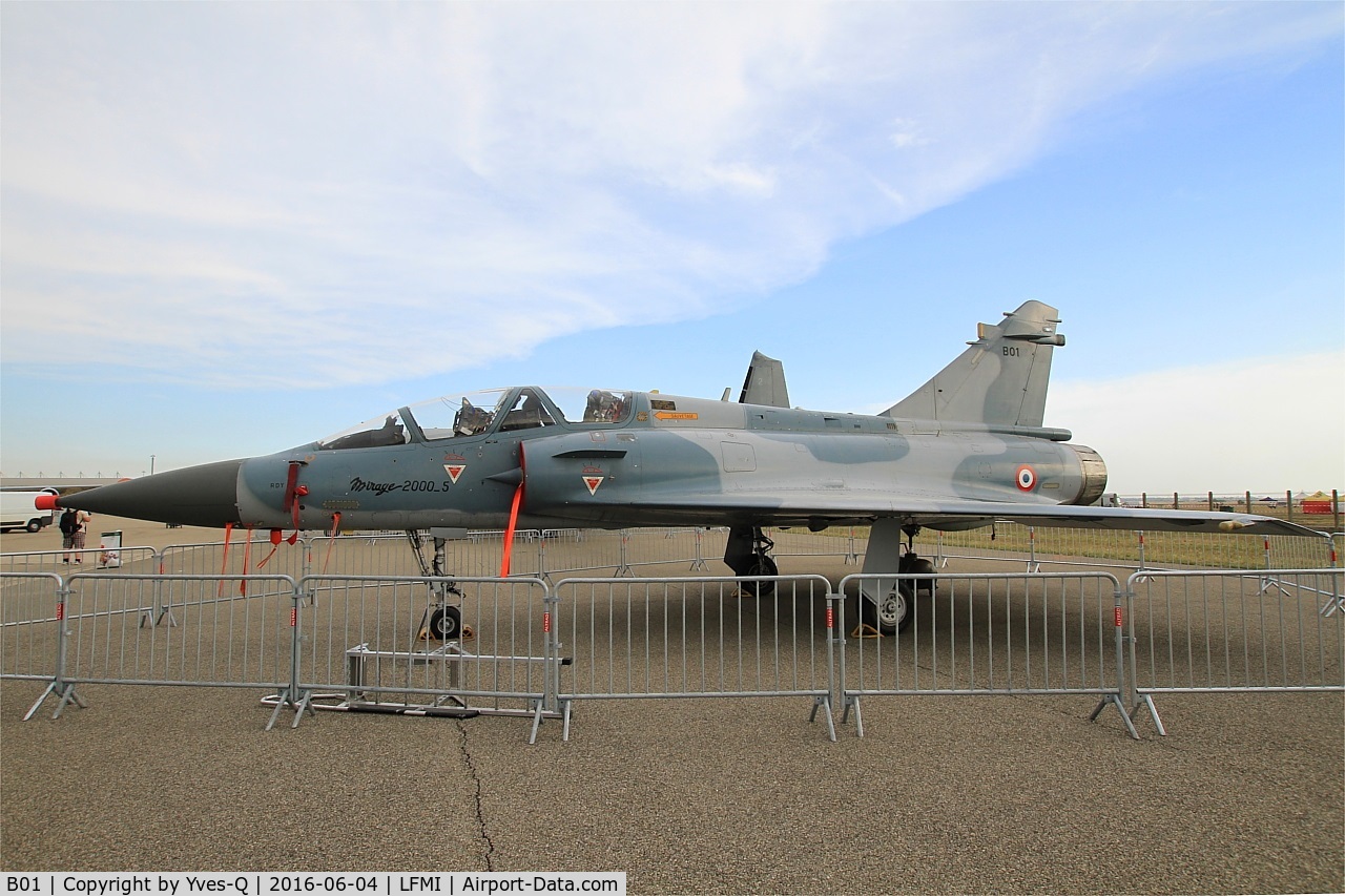B01, Dassault Mirage 2000-5 C/N B01, Dassault Mirage 2000B, Displayed at Istres-Le Tubé Air Base 125 (LFMI-QIE) open day 2016