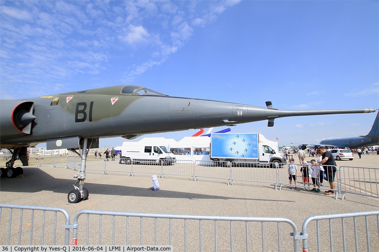 36, Dassault Mirage IVP C/N 36, Dassault Mirage IVP, Preserved at Istres-Le Tubé Air Base 125 (LFMI-QIE) Open day 2016