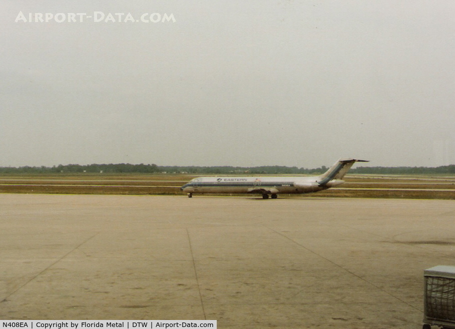 N408EA, McDonnell Douglas DC-9-51 C/N 47693, Detroit in 1984