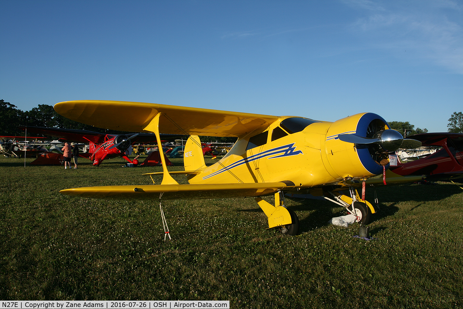 N27E, 1944 Beech D17S Staggerwing C/N 6883, At the 2016 EAA AirVenture - Oshkosh, Wisconsin