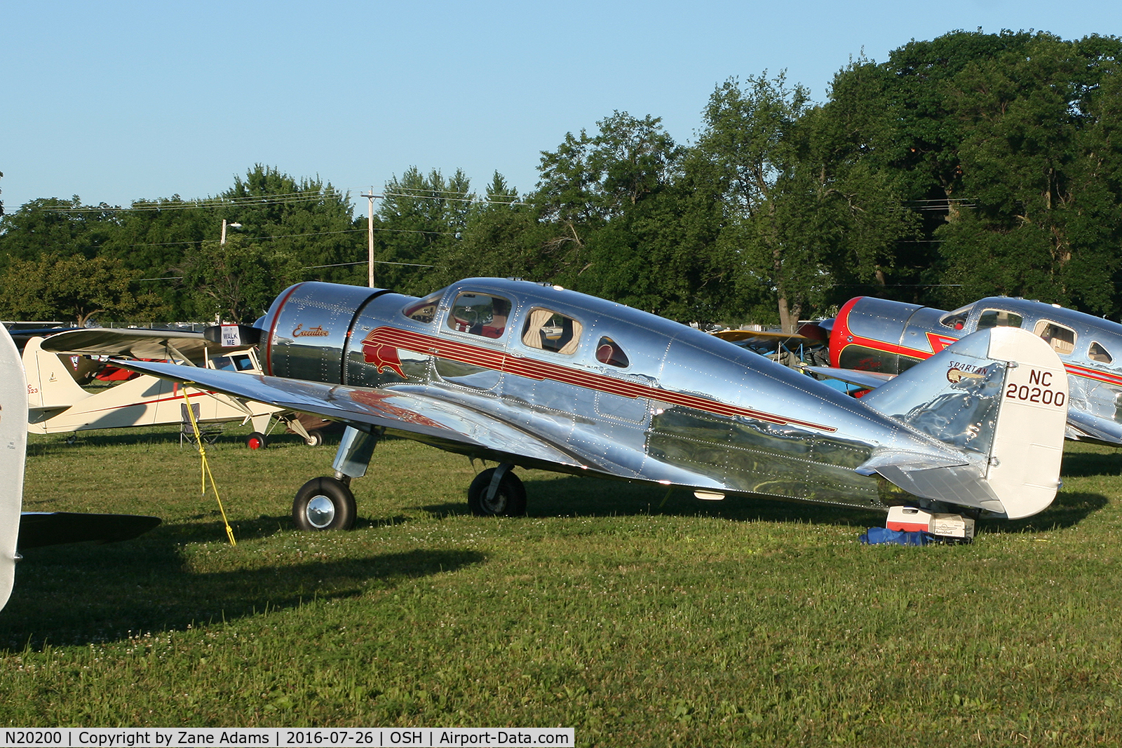 N20200, 1937 Spartan 7W Executive C/N 11, At the 2016 EAA AirVenture - Oshkosh, Wisconsin