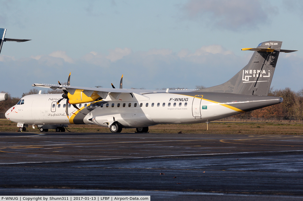 F-WNUG, 2016 ATR 72-600 (72-212A) C/N 1371, C/n 1371 - To be HZ-HGA
