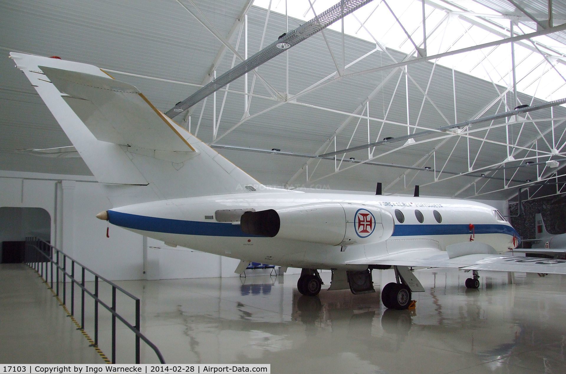 17103, 1969 Dassault Falcon (Mystere) 20DC C/N 217, Dassault Mystere / Falcon 20DC at the Museu do Ar, Sintra