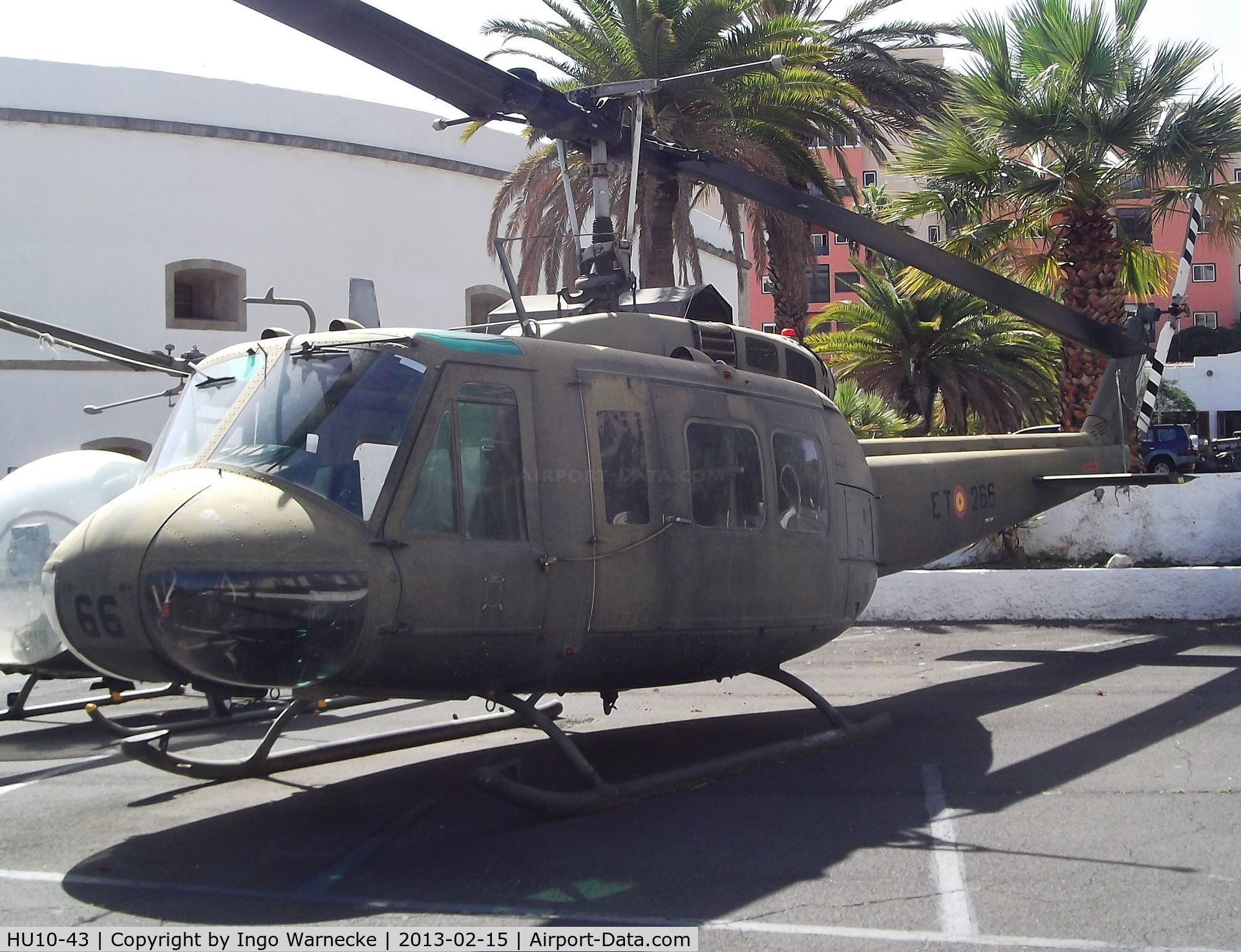 HU10-43, 1972 Bell UH-1H Iroquois C/N 13294, Bell UH-1H at the Museo Militar, Santa Cruz de Tenerife