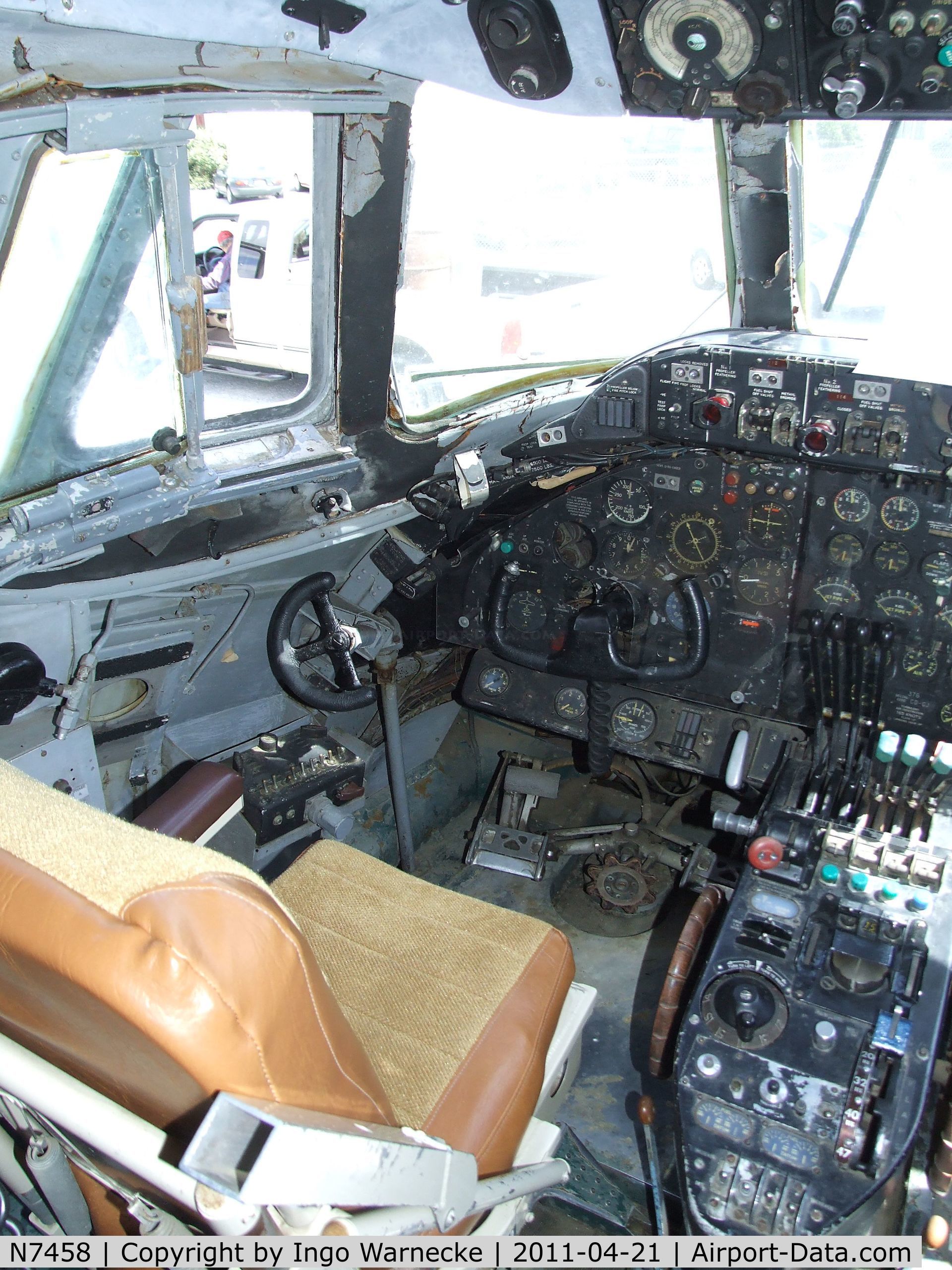 N7458, Vickers Viscount 797 C/N 213, Vickers Viscount 797 (cockpit section only) at the Wings of History Air Museum, San Martin CA  #c