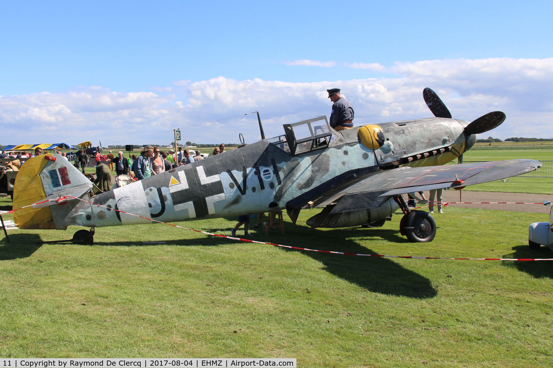 11, Messerschmitt Bf-109G-5 C/N 15343, Shot down by U.S. P-47 Thunderbolt near Moerkapelle,the Netherlands. Wreckage was recovered in 1978 and restored for static display by Vliegend Museum Seppe (EHSE).
Exhibited during the 