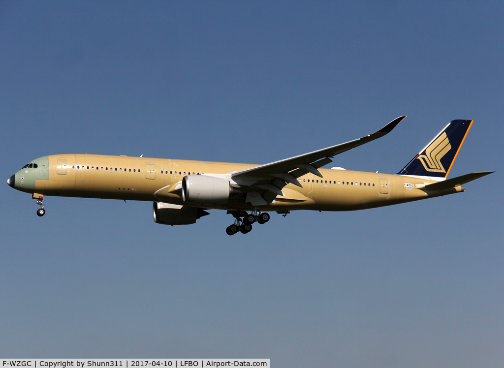 F-WZGC, 2017 Airbus A350-941 C/N 107, C/n 0107 - For Singapore Airlines
