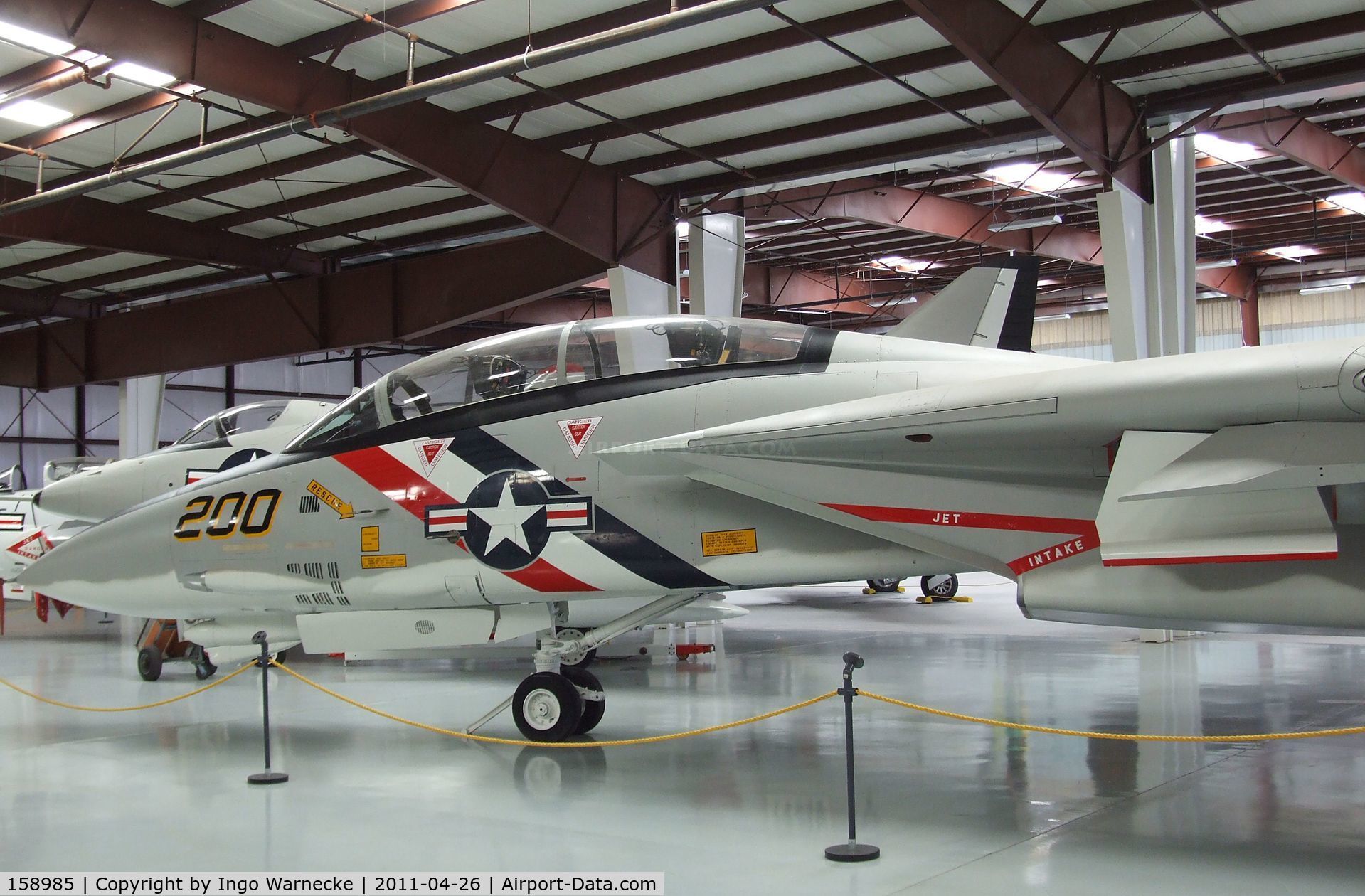158985, Grumman F-14A Tomcat C/N 46, Grumman F-14A Tomcat at the Yanks Air Museum, Chino CA