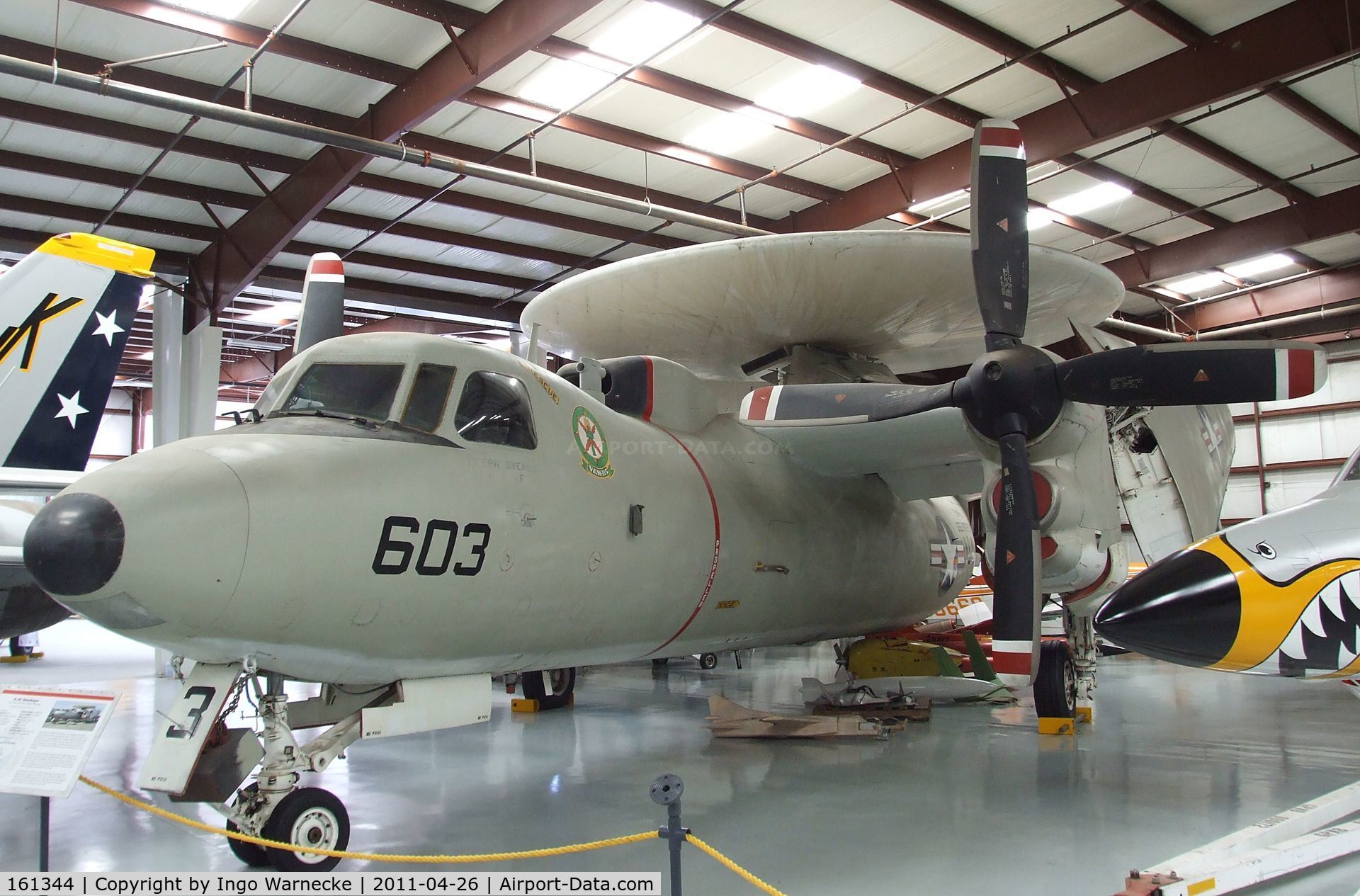 161344, Grumman E-2C Hawkeye C/N A075, Grumman E-2C Hawkeye at the Yanks Air Museum, Chino CA
