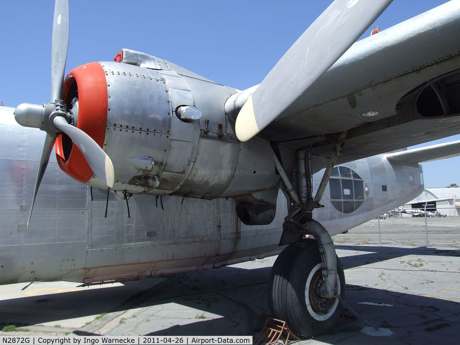 N2872G, Consolidated Vultee P4Y-2 Privateer C/N 66300, Consolidated PB4Y-2G Privateer (converted to water-bomber) at the Yanks Air Museum, Chino CA