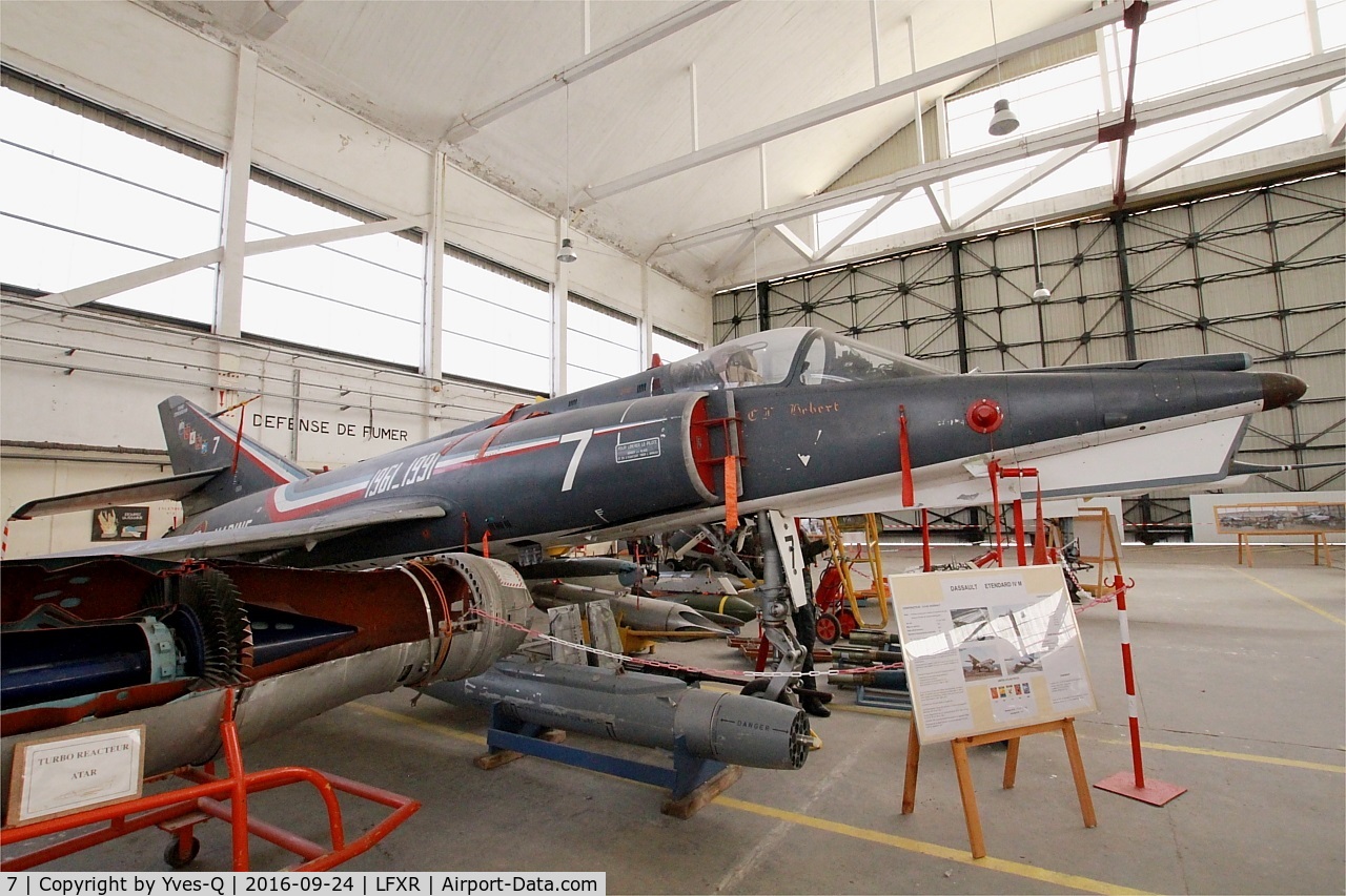 7, Dassault Etendard IV.M C/N 7, Dassault Etendard IV.M, Preserved at Naval Aviation Museum, Rochefort-Soubise airport (LFXR)