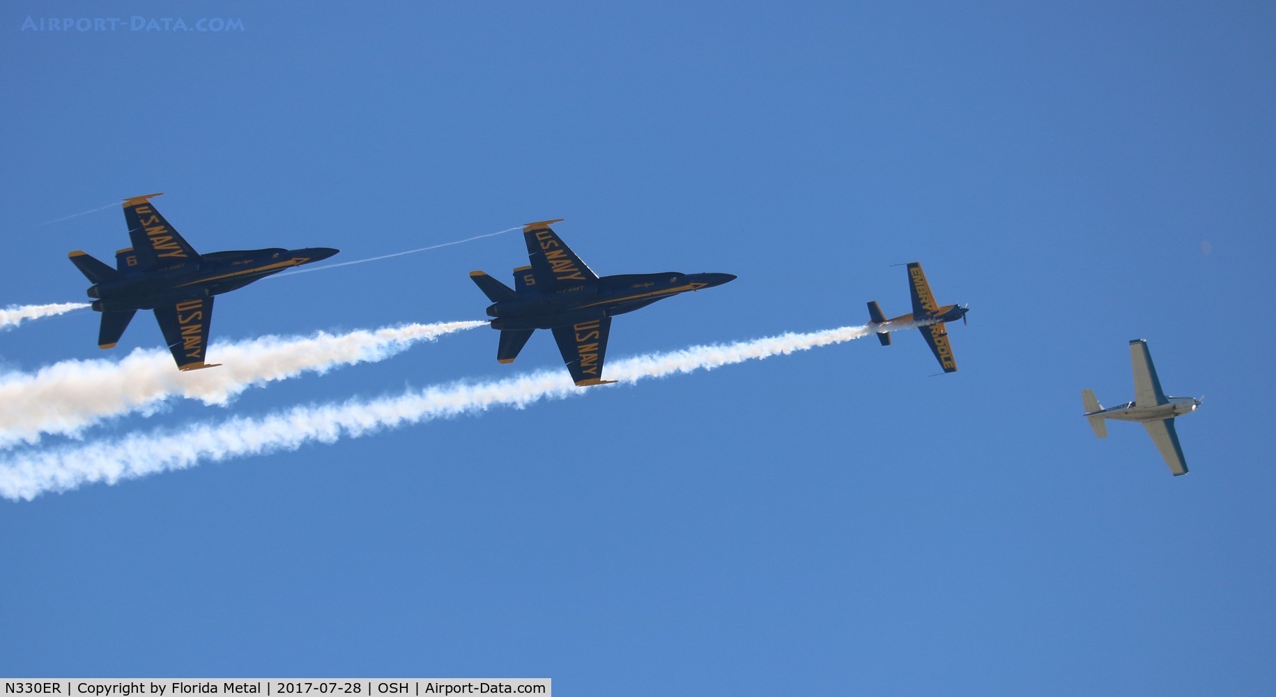 N330ER, 2015 Extra EA-300LC C/N LC044, Matt Chapman up with the Blue Angels