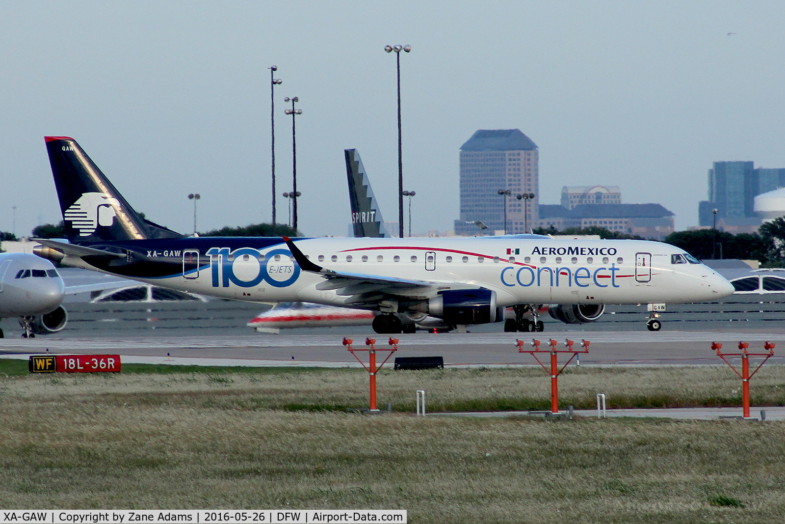 XA-GAW, 2014 Embraer ERJ-190-100LR C/N 19000679, Departing DFW Airport